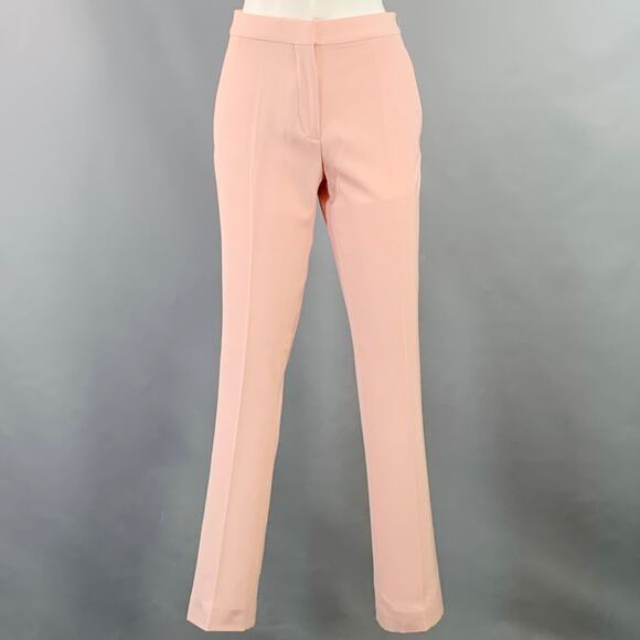 STELLA McCARTNEY Size 4 Light Pink Wool Slim Fit Flat Front Dress Pants